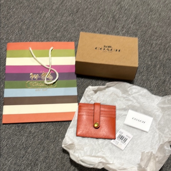 Coach Heritage Card Case - Picture 1 of 5